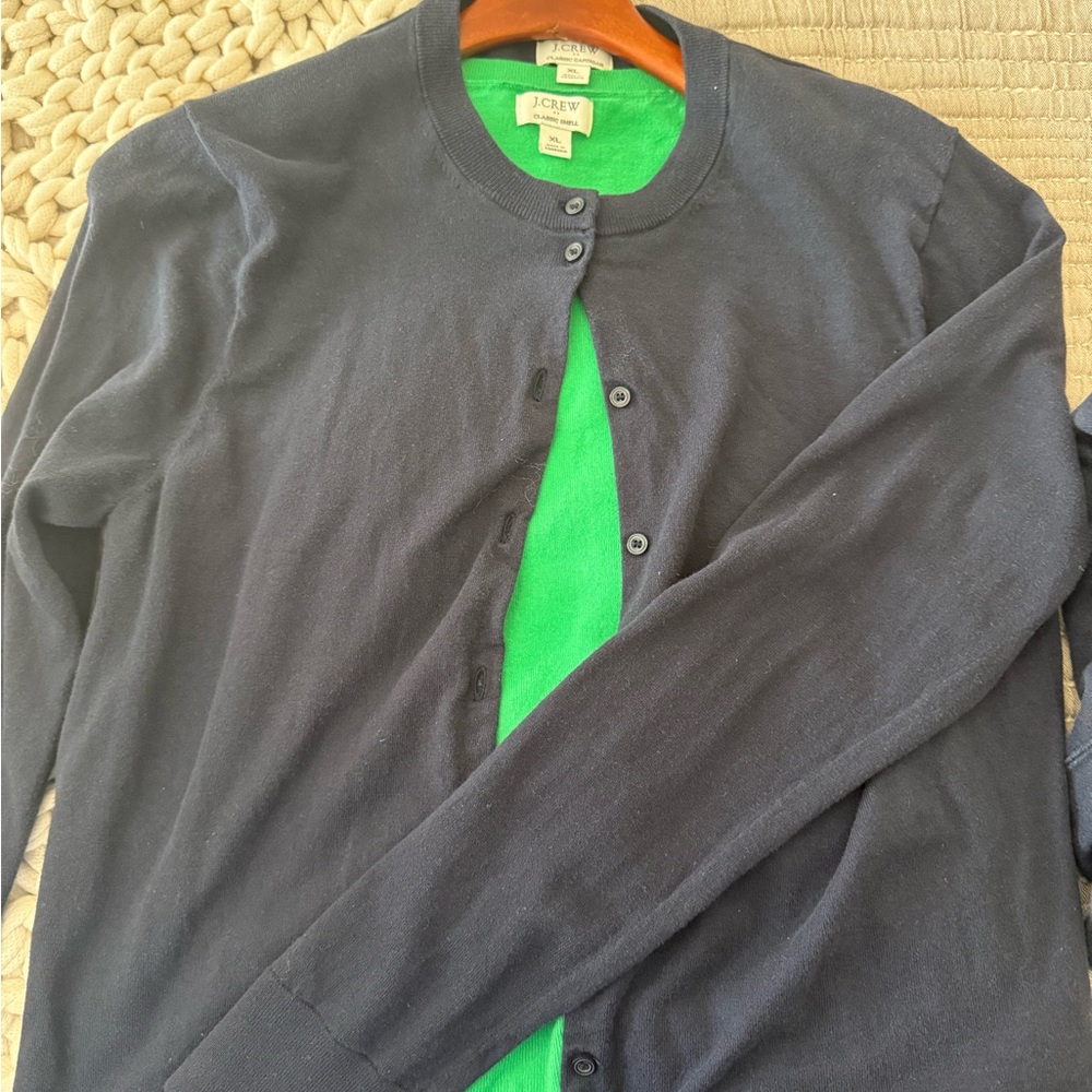 J.Crew Navy Cardigan (XL)